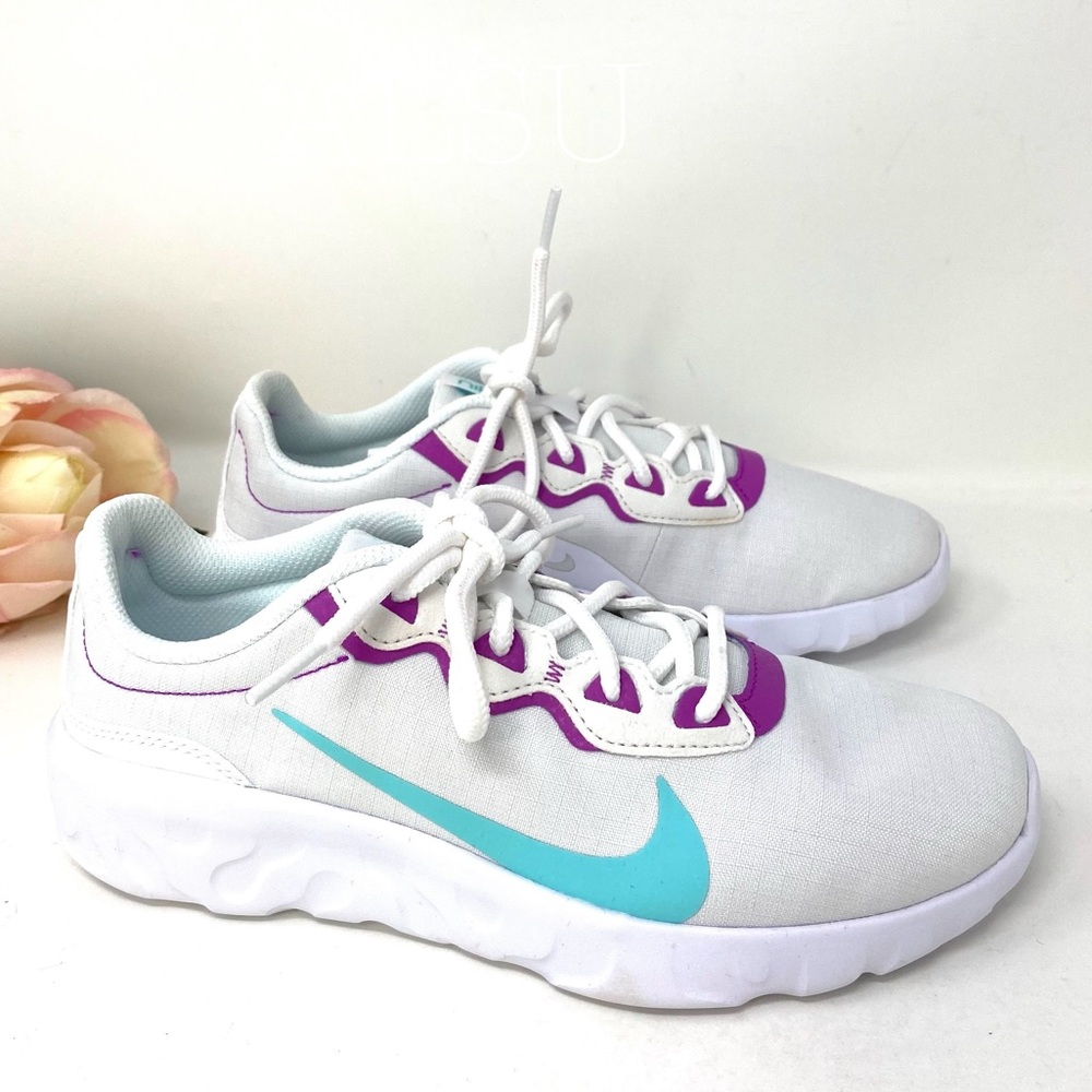 💖MEGA SALE💖Nike Explore Strada White Canvas AUTHENTIC Women's 8.5 CD7091 100 - Picture 5 of 7